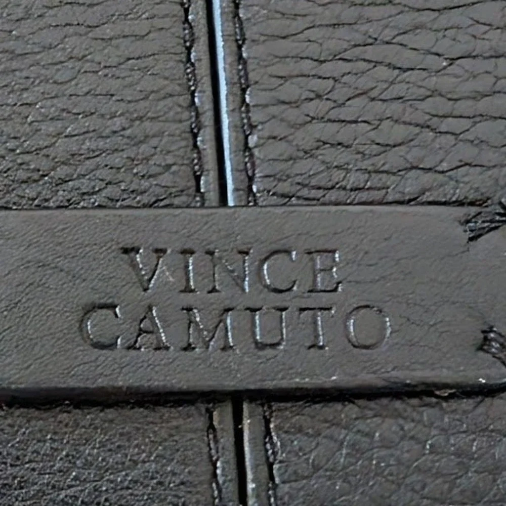 Vince Camuto Afina Black Leather Geometric Tote Bag Womens - Picture 12 of 12